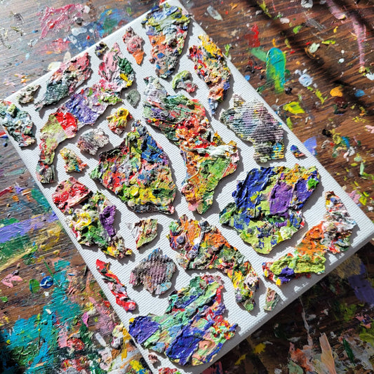 "DO U WANT A PIECE OF ME?" | Impasto Painting |  5" by 7" Stretched Canvas