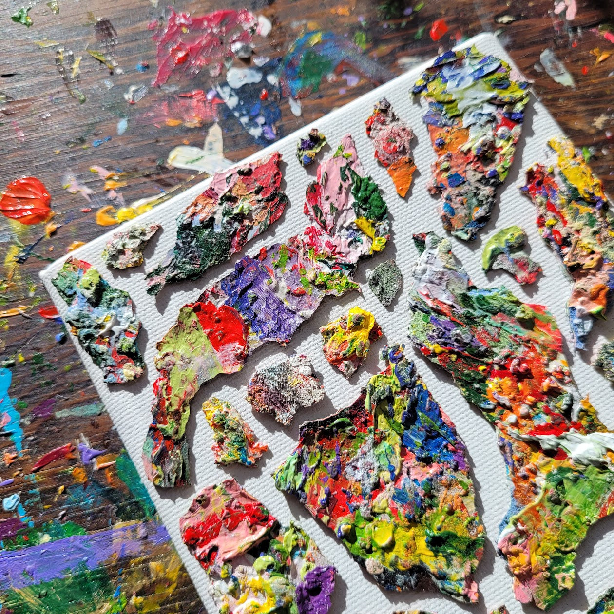 "DO U WANT A PIECE OF ME?" | Impasto Painting | 5" by 7" Stretched Canvas