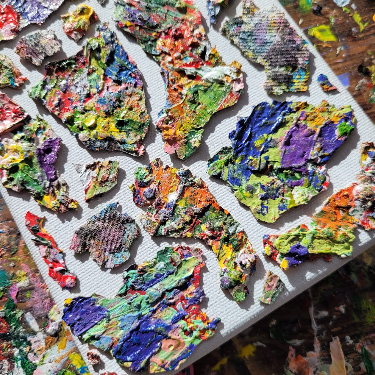 "DO U WANT A PIECE OF ME?" | Impasto Painting | 5" by 7" Stretched Canvas