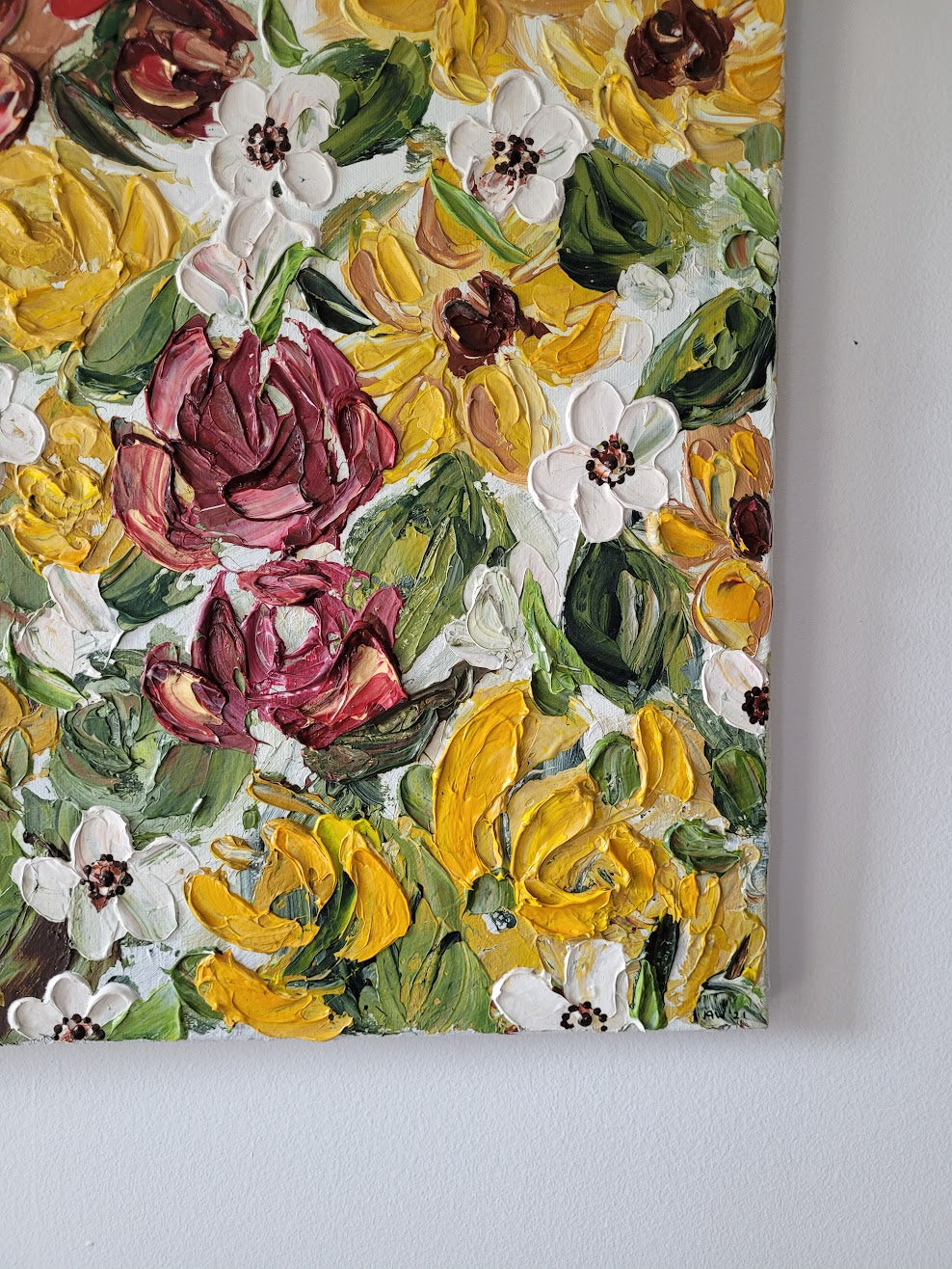 "JOLENE" | Lily Pad Painting | 16" by 20" Stretched Canvas