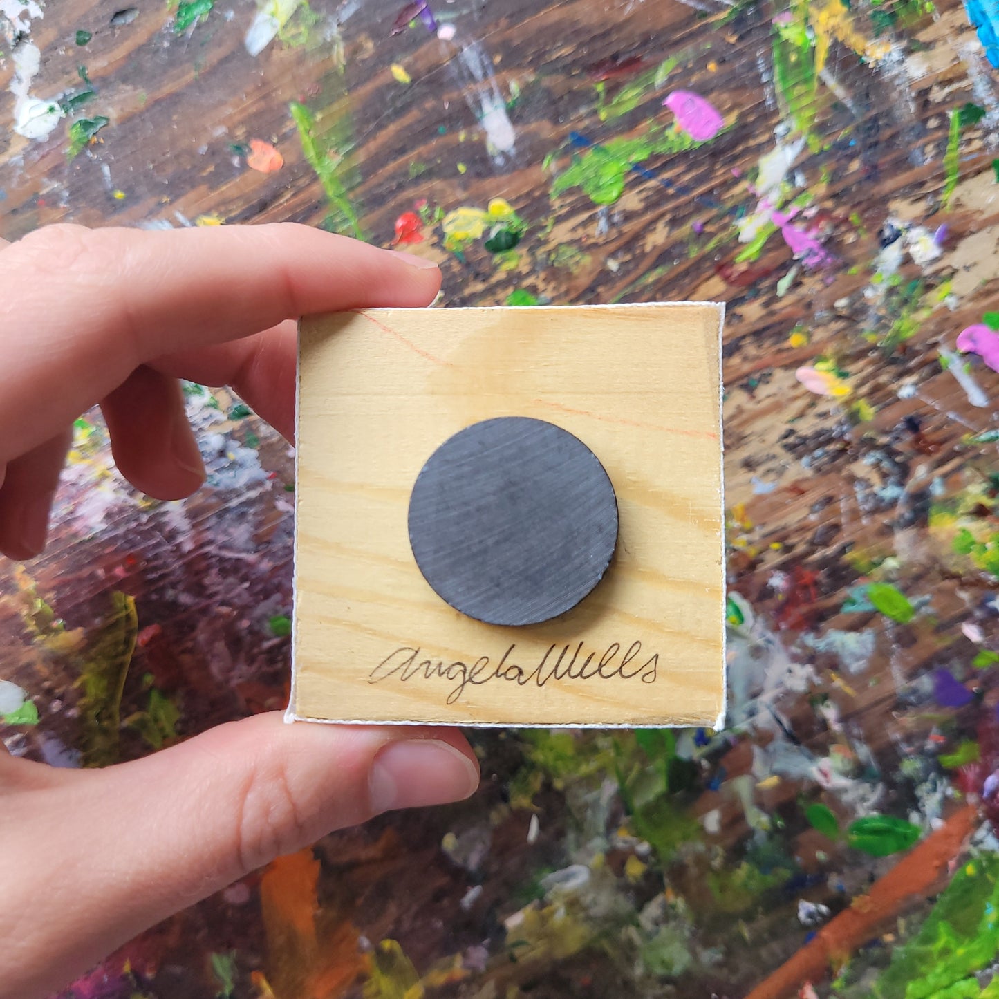 Mini Blackberry Painting (Magnet) | 2" by 2"