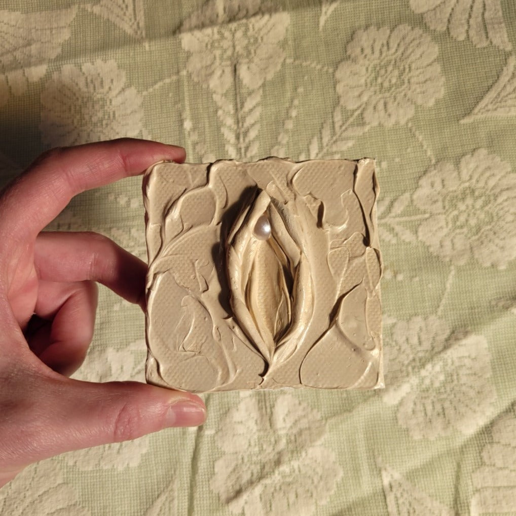 Mini Vulva Painting | 3" by 3"