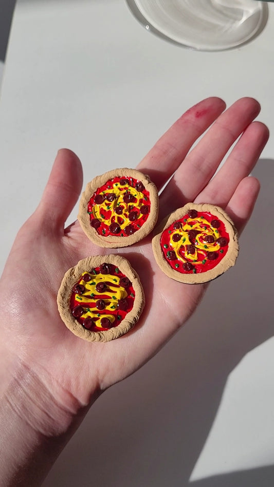 Mini Pizza Magnet Set (3 Pieces)