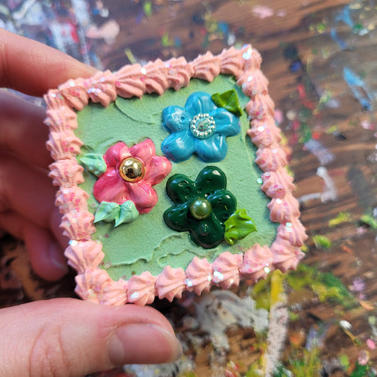 Mini Flower Painting Magnet | 2" by 2"