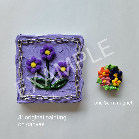 SURPRISE PACK! Randomly selected mini painting & magnet(s)